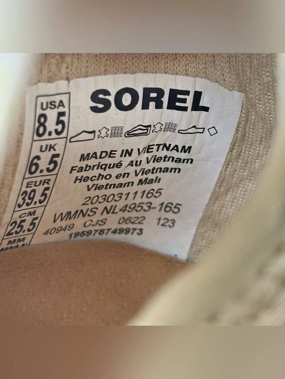 SOREL Kinetic Lace Sneakers in White Women’s Size 8.5